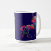 Das quiltende Pferd Kaffeetasse (VorderseiteRechts)