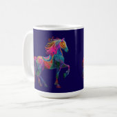 Das quiltende Pferd Kaffeetasse (Vorderseite Links)