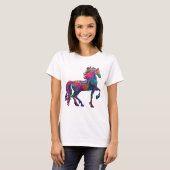 Das quiltende Pferd T-Shirt (Vorne ganz)