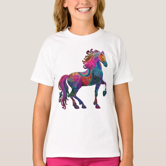 Das quiltende Pferd T-Shirt (Vorderseite)