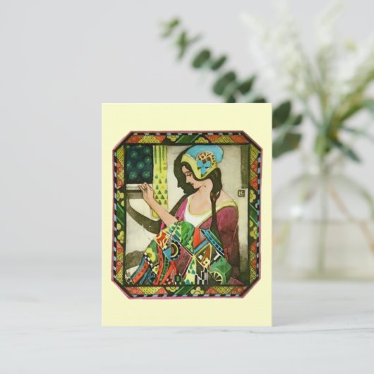 Das Quilter Postkarte (Stehend Vorderseite)