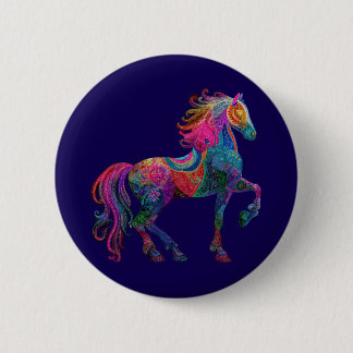 Das quiltierte Pferd Button