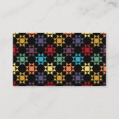 Das Quilting von Business, das Quiltern von benutz Visitenkarte (Rückseite)