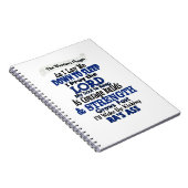 Das RA das Gebet des Kriegers Notizblock (Rechte Seite)