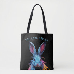 Das Rabbit Hole Blue Rabbit auf dem Feuer Tasche
