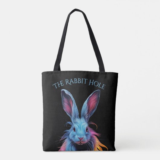 Das Rabbit Hole Blue Rabbit auf dem Feuer Tasche (Rückseite)