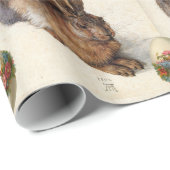 DAS RABBIT (JUGENDLICHE Hase) OSTEREIER MIT BLUME Geschenkpapier (Rolleneckpunkt)