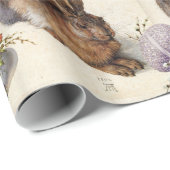 DAS RABBIT (JUGENDLICHE Hase) OSTEREIER MIT BLUME Geschenkpapier (Rolleneckpunkt)