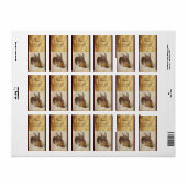 DAS RABBIT (Junge Hare) Adressaufkleber (Vorne)