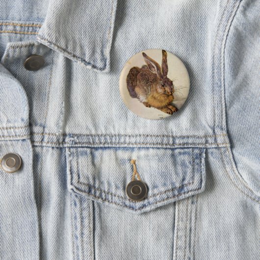 DAS RABBIT (Junge Hare) Button (Beispiel)