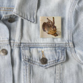 DAS RABBIT (Junge Hare) Button (Beispiel)