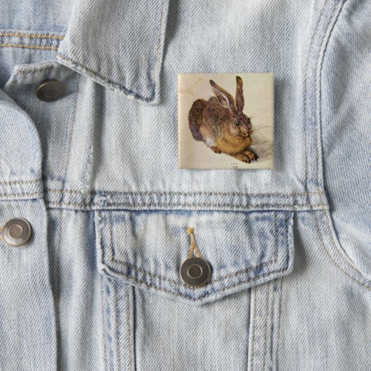 DAS RABBIT (Junge Hare) Button (Beispiel)