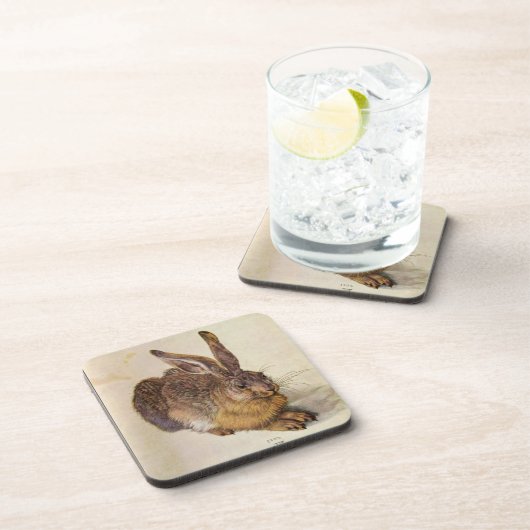 DAS RABBIT (Junge Hare) Getränkeuntersetzer (Rechte Seite)
