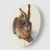 DAS RABBIT (Junge Hare) Große Wanduhr (Winkel)