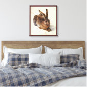 DAS RABBIT (Junge Hare) Leinwanddruck (Insitu (Schlafzimmer))