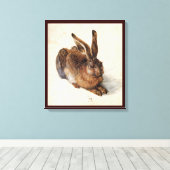 DAS RABBIT (Junge Hare) Leinwanddruck (Insitu (Holzboden))