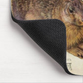 DAS RABBIT (Junge Hare) Mousepad (Ecke)