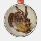 DAS RABBIT (Junge Hare) Ornament Aus Metall (Vorne)