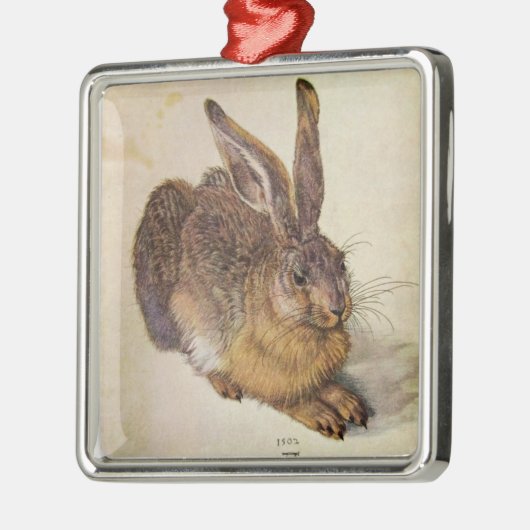 DAS RABBIT (Junge Hare) Ornament Aus Metall (Links)