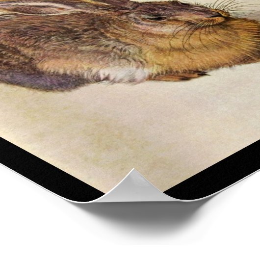 DAS RABBIT (Junge Hare) Poster (Ecke)