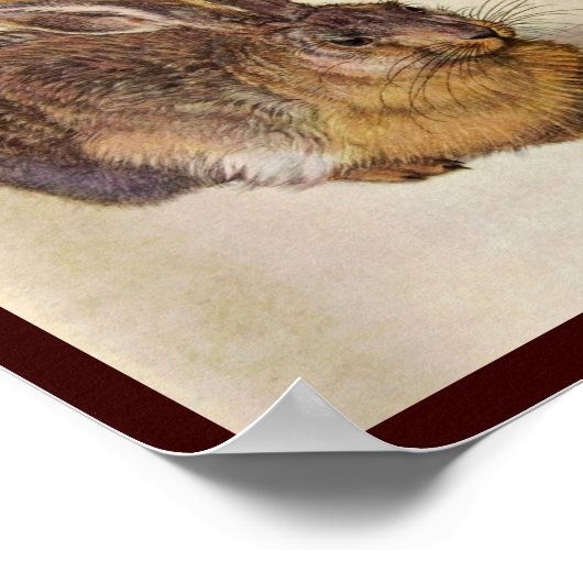 DAS RABBIT (Junge Hare) Poster (Ecke)