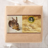 Das RABBIT Monogramm Grau Agate (Insitu)