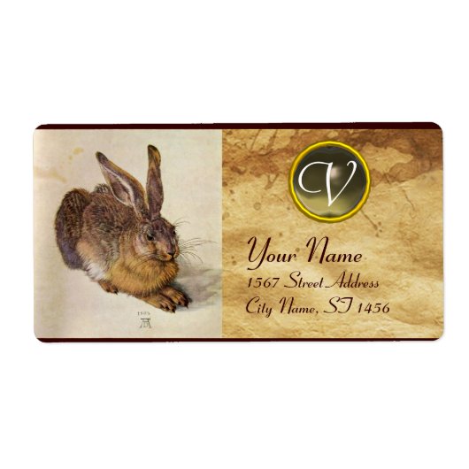 Das RABBIT Monogramm Grau Agate (Vorne)
