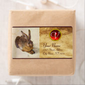 Das RABBIT-Monogramm Rotes Ruby (Insitu)