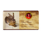 Das RABBIT-Monogramm Rotes Ruby (Vorne)