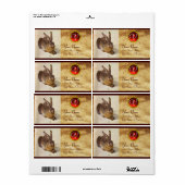 Das RABBIT-Monogramm Rotes Ruby (Vorne)
