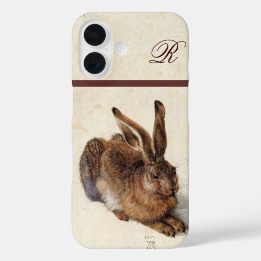 DAS RABBIT-Monogramm (Young Hare) Case-Mate iPhone Hülle (Rückseite)