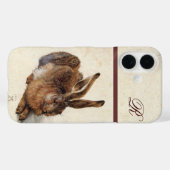 DAS RABBIT-Monogramm (Young Hare) Case-Mate iPhone Hülle (Rückseite (Horizontal))