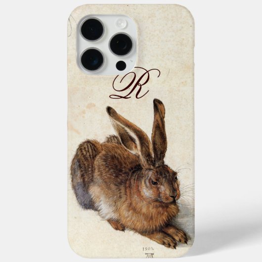 DAS RABBIT-Monogramm (Young Hare) Case-Mate iPhone Hülle (Rückseite)