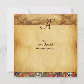 DAS RABBIT-Monogramm (Young Hare) Einladung (Rückseite)