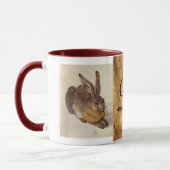 DAS RABBIT-Monogramm (Young Hare) Tasse (Links)