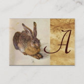 DAS RABBIT-Monogramm (Young Hare) Visitenkarte (Rückseite)