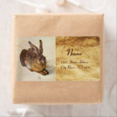 DAS RABBIT (Young Hare) BROWN PARCHMENT (Insitu)