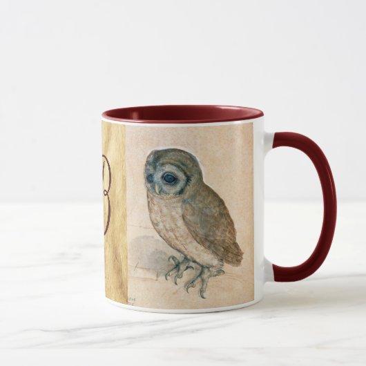 DAS RABBIT ( Young Hare ) und das Owl Monogramm Tasse (Rechts)