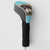 DAS RACCON AUF DER TREIBERDECKUNG GOLF HEADCOVER (angewinkelt)