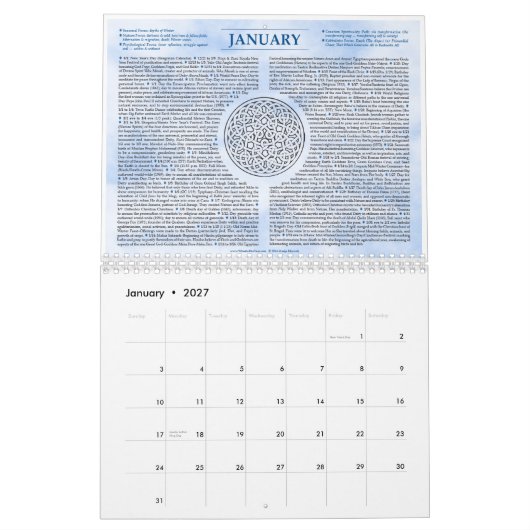 Das Rad des Mystikers des Wandkalenders des Kalender (Jan 2027)