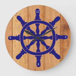 Das Rad des Schiffs Große Wanduhr
