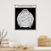 Das Rad des zyklischen Existenzplakats Poster (Küche)