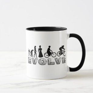 Das Radfahren der Evolutions-Frauen Tasse