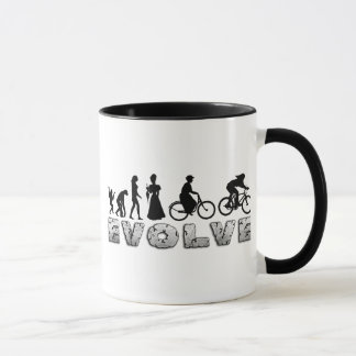 Das Radfahren der Evolutions-Frauen Tasse