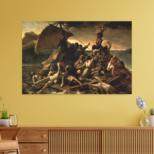 Das Raft der Medusa (J.L.T.GÉRICAULT) Leinwanddruck (Insitu (Wohnzimmer))