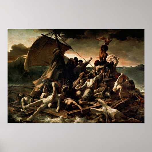 Das Rafting der Medusa von Theodore Gericault Poster (Vorne)