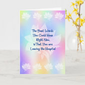 Das Rainbow-Design der Hospital-Karte verlassen Karte (Gelbe Blume)