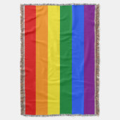 Das Rainbow-Pride-Flag Decke (Vorderseite Vertikal)