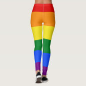 Das Rainbow-Pride-Flag Leggings (Rückseite)