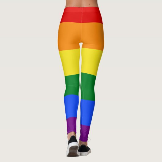 Das Rainbow-Pride-Flag Leggings (Rückseite)
